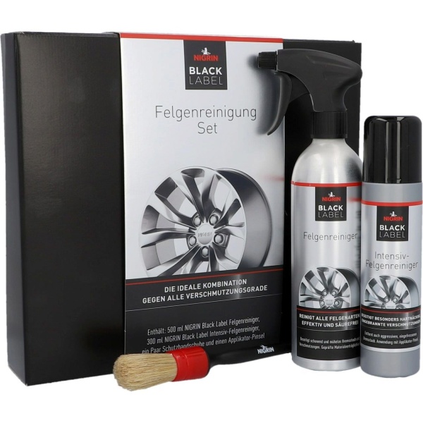 Nigrin Black Label Set Curatat Si Intretinere Jante 500ML + 300ML 72060